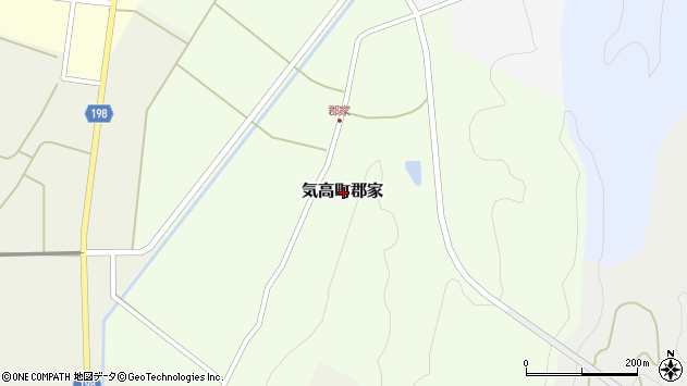 〒689-0353 鳥取県鳥取市気高町郡家の地図