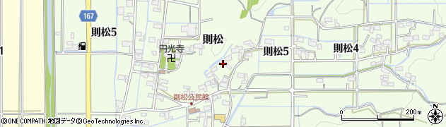 岐阜県岐阜市則松166周辺の地図