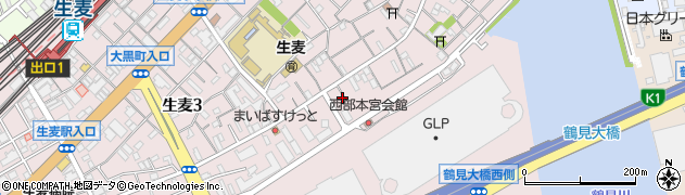 リパーク横浜生麦３丁目第４駐車場周辺の地図