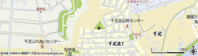 千疋北公園周辺の地図