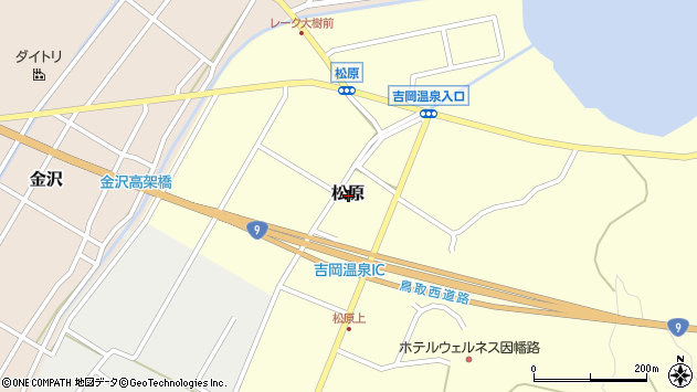 〒680-1444 鳥取県鳥取市松原の地図