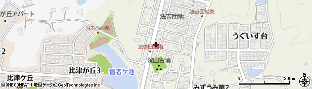 島根県松江市西法吉町周辺の地図