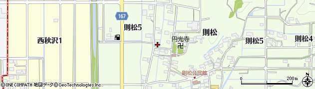 岐阜県岐阜市則松63周辺の地図