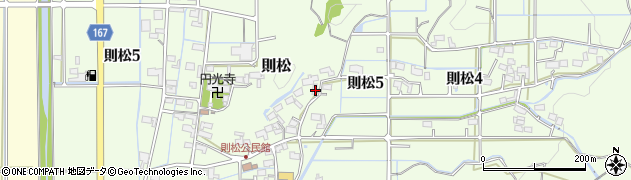 岐阜県岐阜市則松168周辺の地図