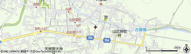 山梨県富士吉田市向原周辺の地図