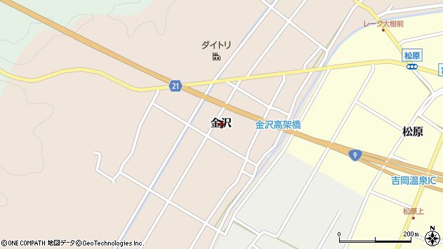 〒680-1439 鳥取県鳥取市金沢の地図
