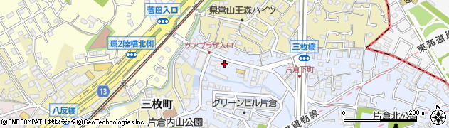 タイムズ横浜片倉４丁目駐車場周辺の地図