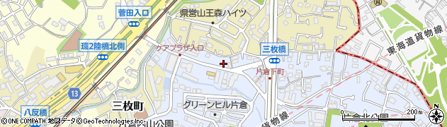 神奈川県横浜市神奈川区片倉4丁目3周辺の地図