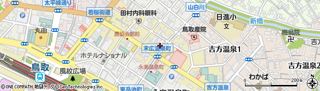 鳥取県鳥取市末広温泉町周辺の地図