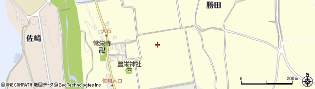 鳥取県東伯郡琴浦町勝田周辺の地図