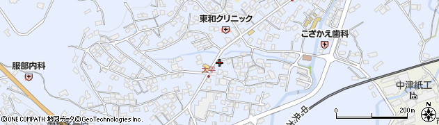 中津川大平簡易郵便局周辺の地図