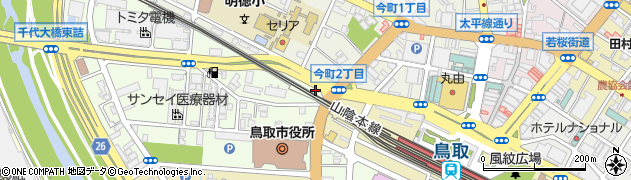 タイムズカー鳥取駅前店周辺の地図