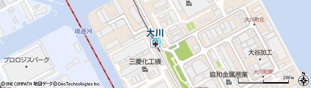 神奈川県川崎市川崎区周辺の地図