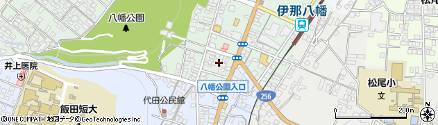 長野県飯田市八幡町1879周辺の地図