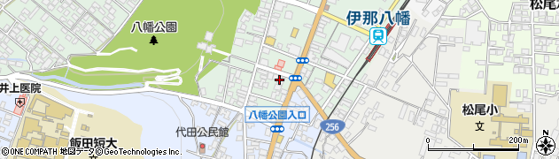 長野県飯田市八幡町1878周辺の地図