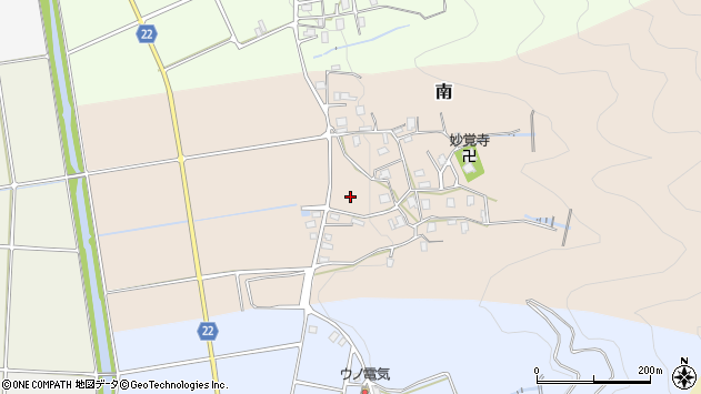 〒919-1515 福井県三方上中郡若狭町南の地図