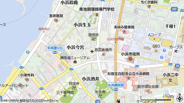 〒917-0084 福井県小浜市小浜広峰の地図