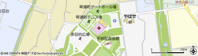 琴浦町　琴浦町総合体育館周辺の地図