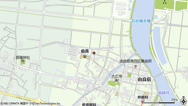 〒689-2221 鳥取県東伯郡北栄町由良宿の地図
