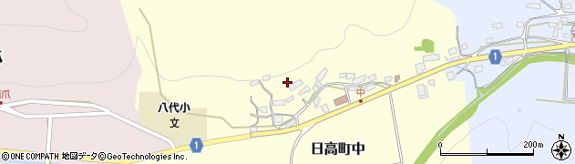 兵庫県豊岡市日高町中周辺の地図