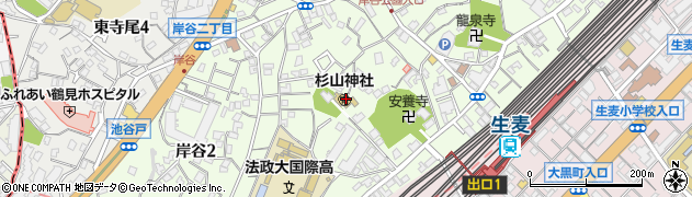 杉山神社周辺の地図