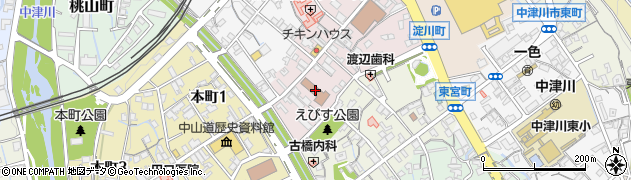中津川郵便局 ＡＴＭ周辺の地図