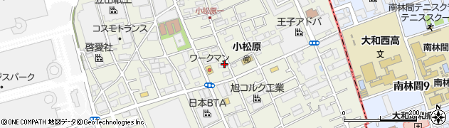 神奈川県座間市小松原周辺の地図