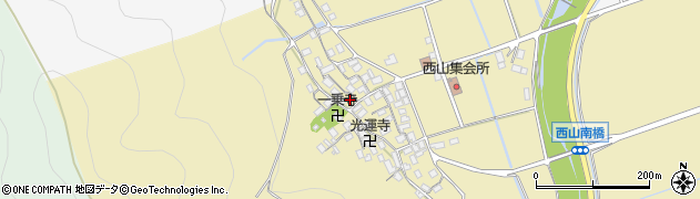 滋賀県長浜市木之本町西山周辺の地図