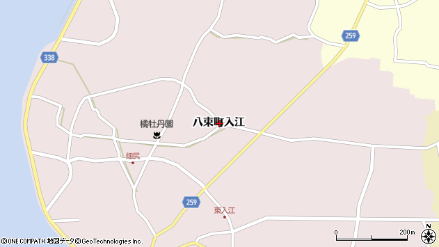 〒690-1405 島根県松江市八束町入江の地図