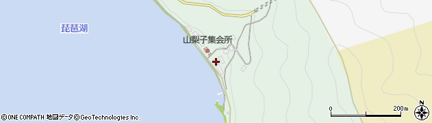 滋賀県長浜市木之本町山梨子132周辺の地図
