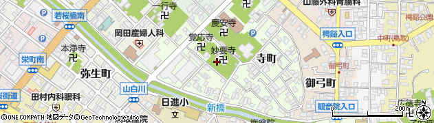 鳥取県鳥取市寺町周辺の地図