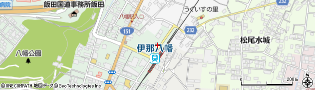 長野県飯田市八幡町2177周辺の地図