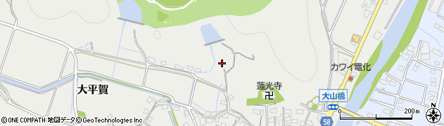 岐阜県富加町（加茂郡）大平賀周辺の地図