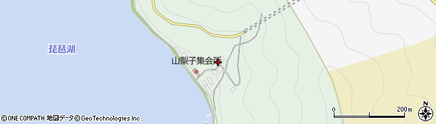 滋賀県長浜市木之本町山梨子115周辺の地図