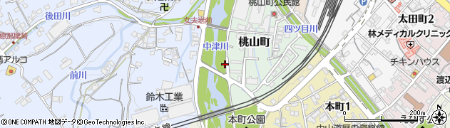 桃山大橋周辺の地図