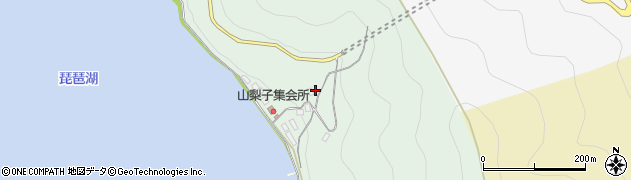 滋賀県長浜市木之本町山梨子周辺の地図
