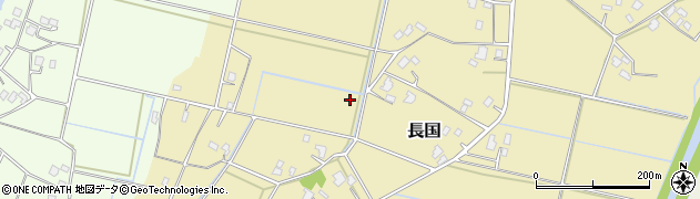 千葉県大網白里市長国周辺の地図
