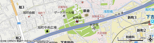 如来寺周辺の地図