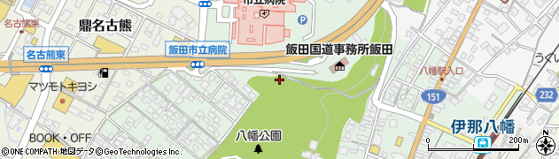 長野県飯田市八幡町周辺の地図
