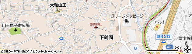 神奈川県大和市下鶴間周辺の地図