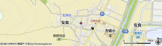 岐阜県岐阜市安食周辺の地図