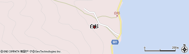 京都府舞鶴市白杉周辺の地図