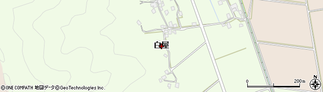 福井県若狭町（三方上中郡）白屋周辺の地図