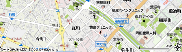 鳥取県鳥取市瓦町207周辺の地図