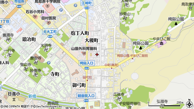 〒680-0016 鳥取県鳥取市中町の地図