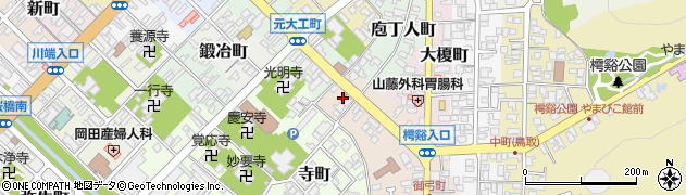 鳥取大工町郵便局周辺の地図