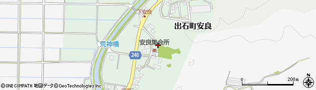 兵庫県豊岡市出石町安良周辺の地図