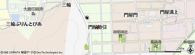 岐阜県岐阜市門屋勢引周辺の地図
