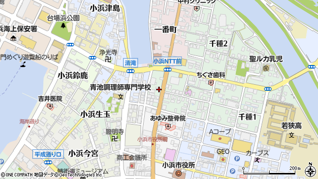 〒917-0072 福井県小浜市千種の地図