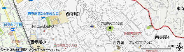 神奈川県横浜市神奈川区西寺尾周辺の地図